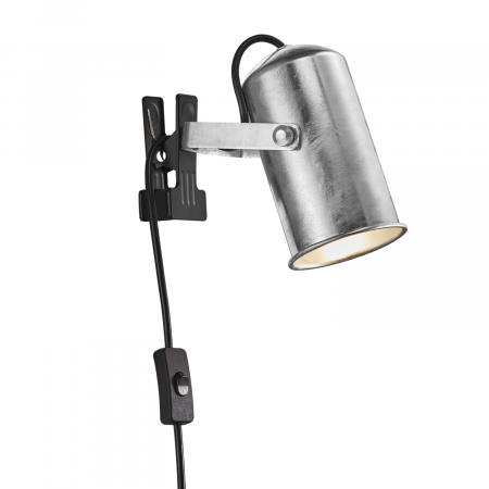 Nordlux Porter moderne Clamp lamp Galvanized E27 industrielles Design